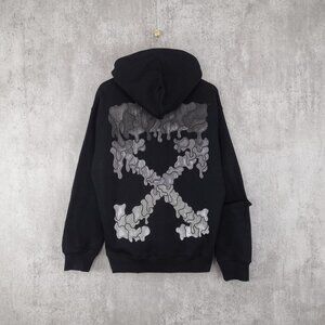 Off-White Printed Black Hoodie